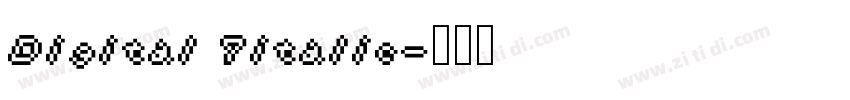 Digital 7italic字体转换